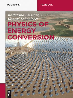 cover image of Physics of Energy Conversion